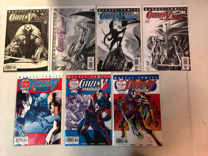 Citizen V And The V-Battalion #1 2 3, The Everlasting #1 2 3 4 Complete Sets Lot