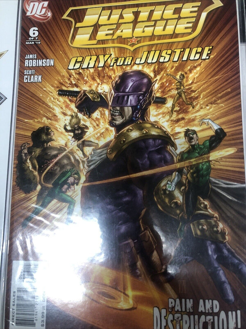 Justice League Cry For Justice (2009) Set Issue