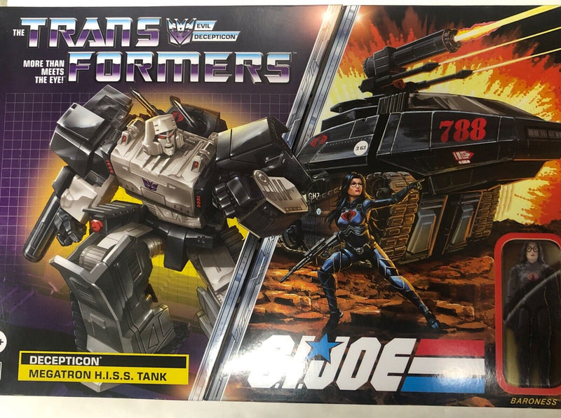 Transformers • GI Joe • X Crossover • Megatron Hiss Tank with Baroness 8+