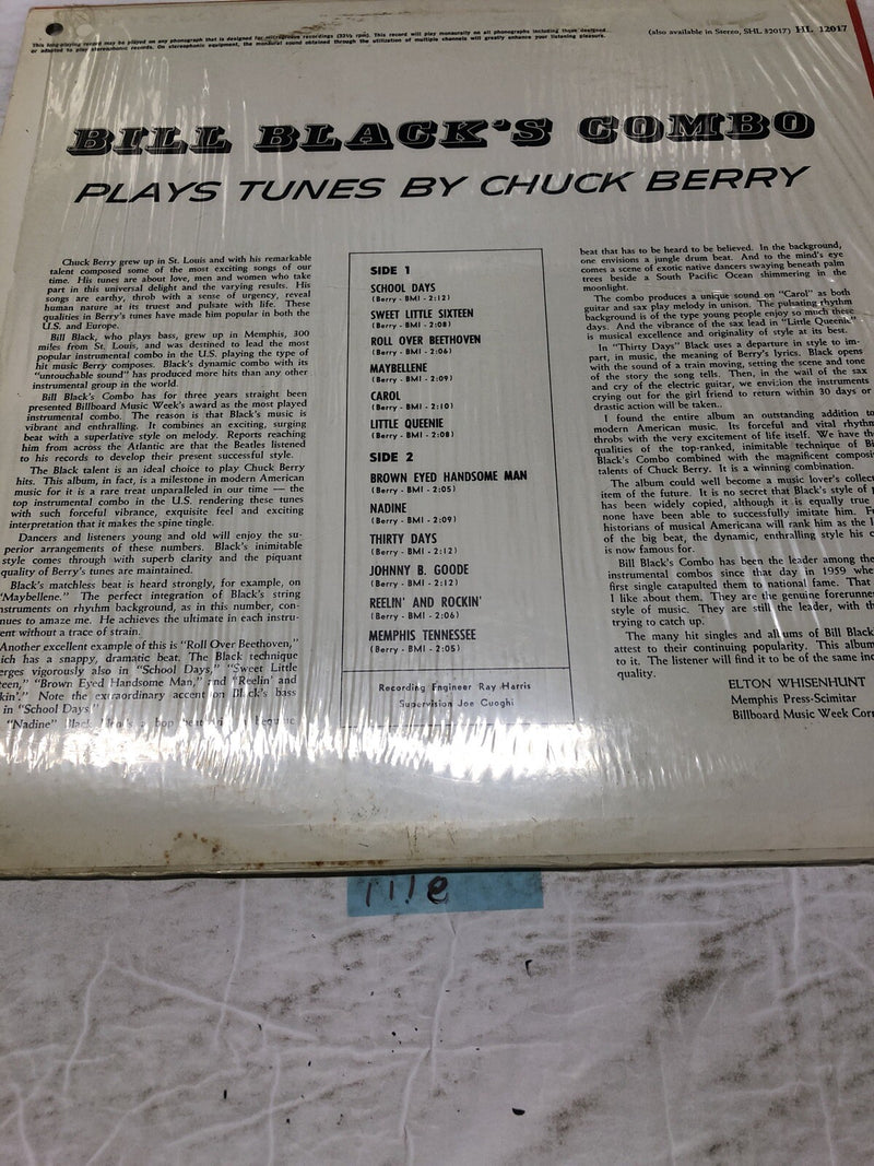 Bill Black’s Combo Plays Tunes By Chuck Berry Vinyl  LP Album