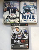 Playstation 2 NHL 07,NHL 2002,Madden 2002 ,(Sports games Bundle)