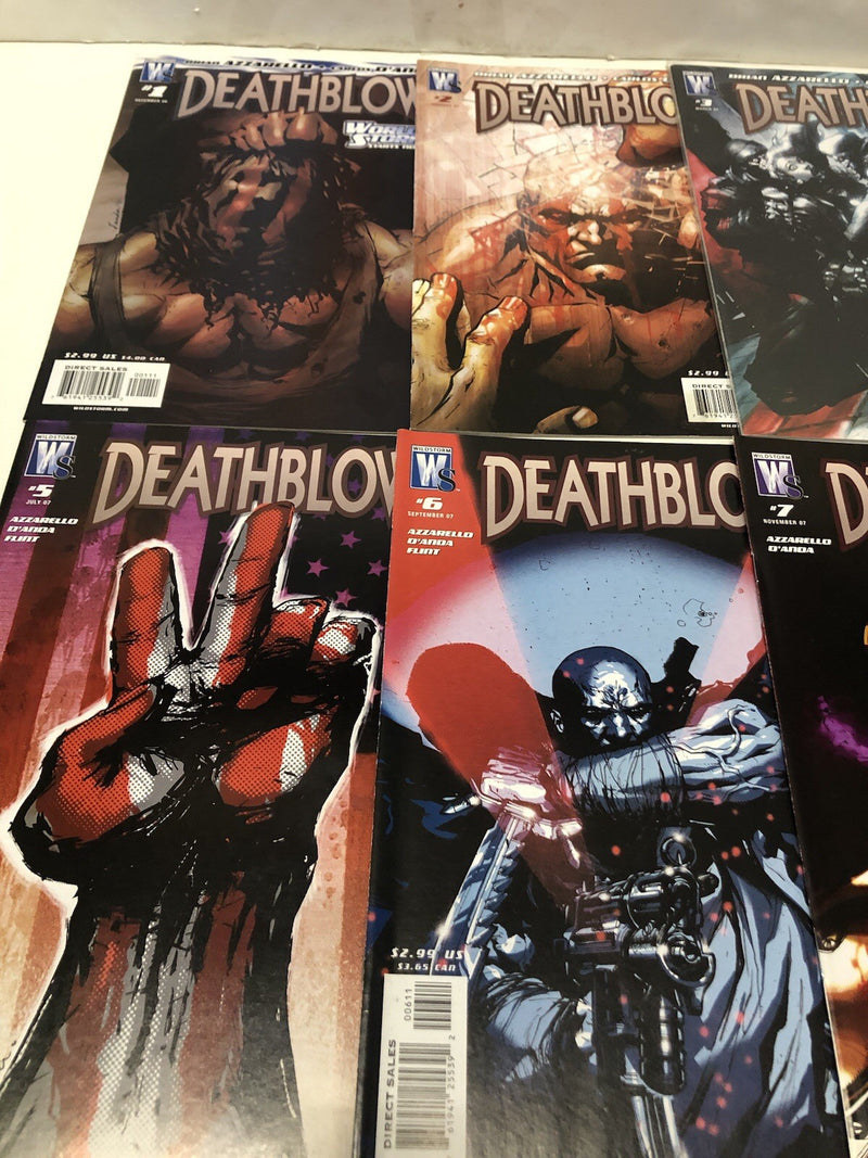 Deathblow (2008) #1-9 (VF/NM) Complete Set #1 signed by Brian Azzarello