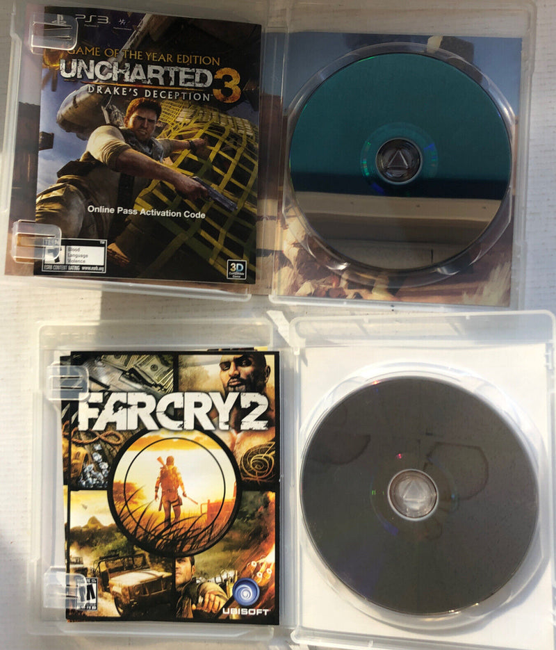 Uncharted 3 Drakes Deception ,Farcry 2 PS3