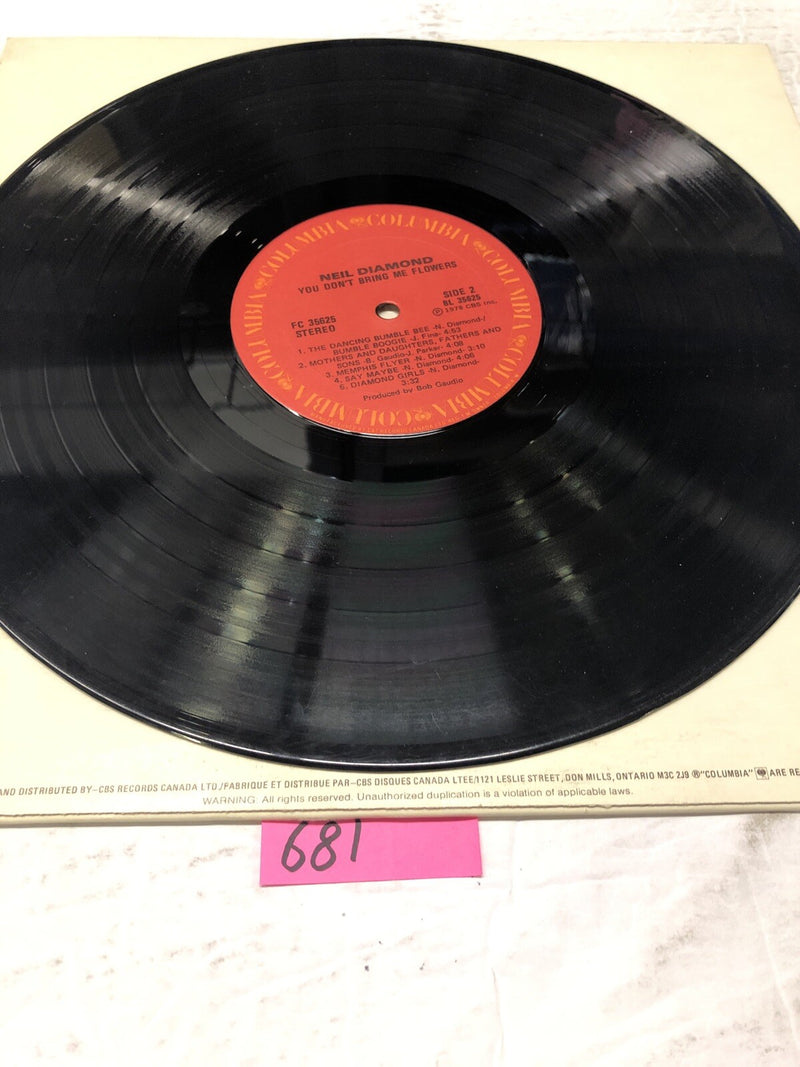 Neil Diamond You Don’t Bring Me Flowers  Vinyl  LP Albums