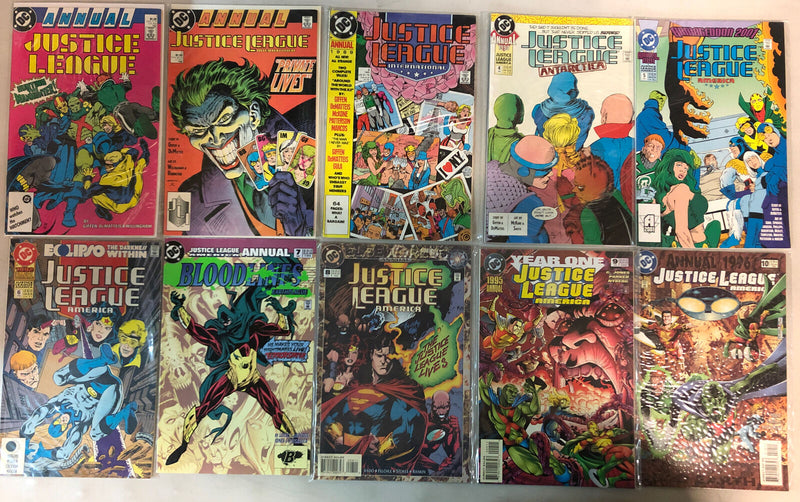 Justice League Annual (1983, 1987, 2013, 2017) 15 Comics (VF/NM) Lot DC Comics