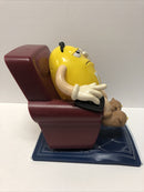 M&Ms Yellow Recliner Couch Candy Dispenser
