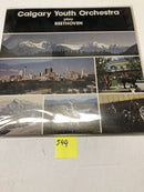 Calgary Youth Orchestra Play Beethoven Double Vinyl LP Albums