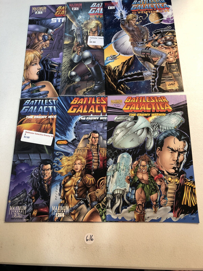Battlestar Galactica lot Maximum Press 4 different series (VF/NM) sets