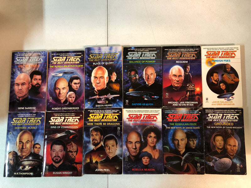 Star Trek Next Generation Pocket Books Lot