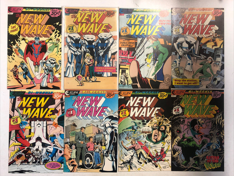 New Wave 1986 #1-13 + Vs. Volunteers 3-D #1-2 VF/NM Complete Set NO 3-D GLASSES