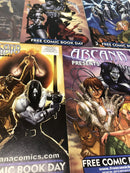 Arcana Presents Free Comic Book Day Set Of 7 Issues • O’Reilly • Sejic •Gallardo