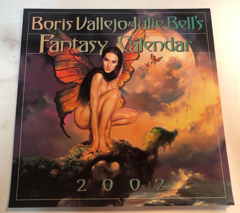 Boris Vallejo & Julie Bell's (2002) Fantasy Calendar F/VF ~ Rare