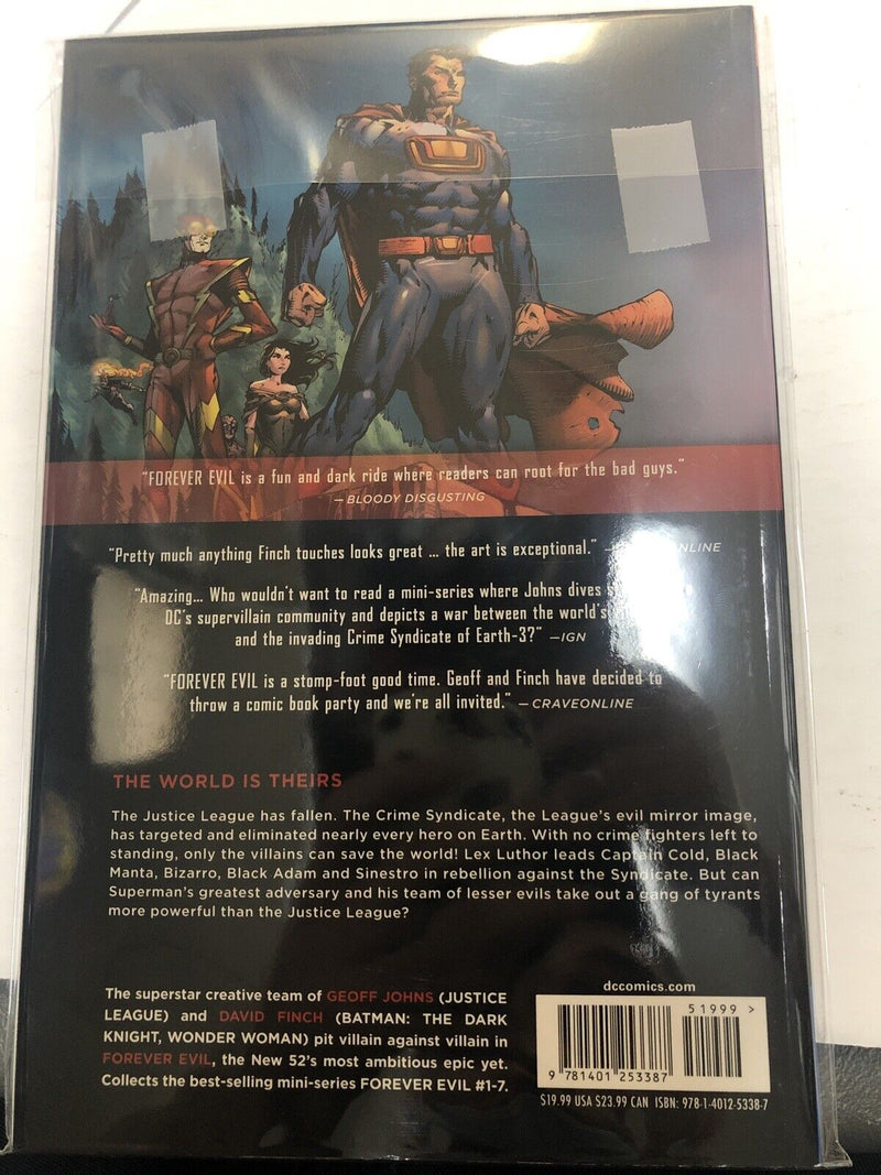 Forever Evil (2015) Dc Comics TPB SC Geoff Johns