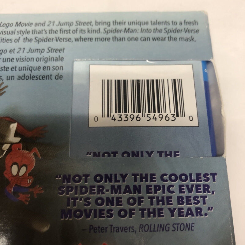 Spider-Man: Into the Spider-Verse (2018) Blu-ray/DVD • 2-Disc Set