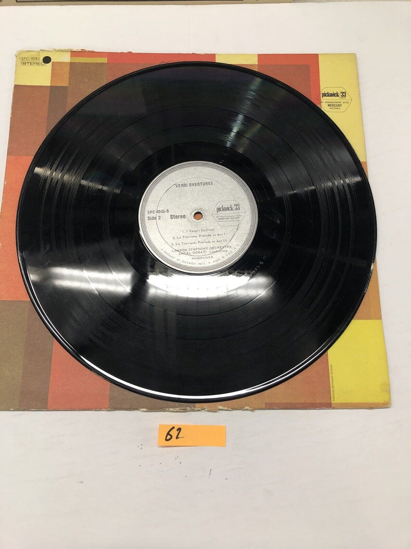 Verdi Overtures London Symphony Orchestra Vinyl LP Album
