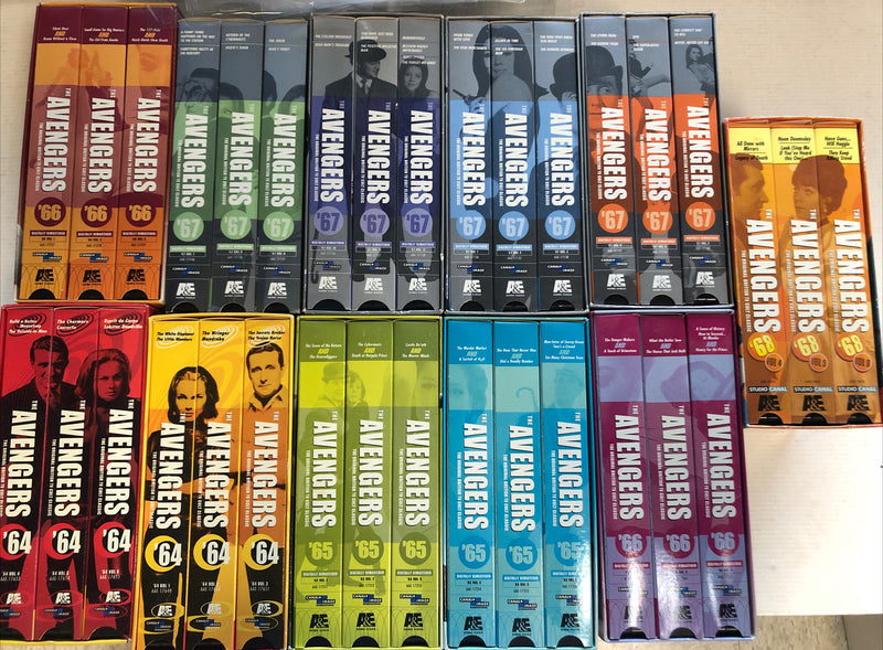 The Avengers T.v  Show (2000)64,65,66,67,68 Vhs Box Set Collection Bundle