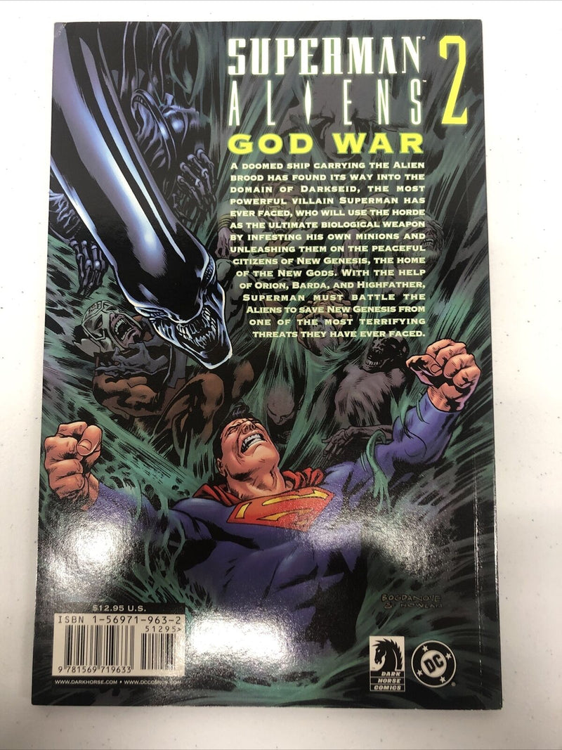 Superman Aliens 2 God War (2003) TPB DC Comics Dark Horse Comics Dixon•Bogdanove