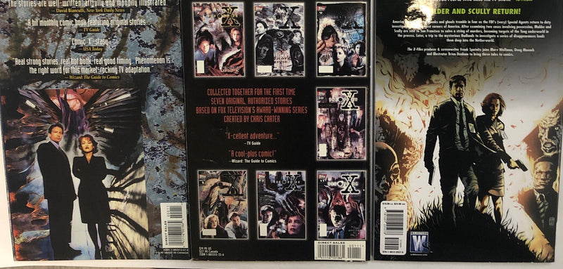 The X Files Vol.1 To 3 Chris Carter Topps Comics