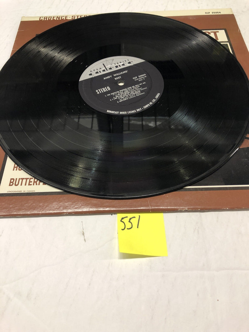 Andy Williams Best Vinyl LP Album