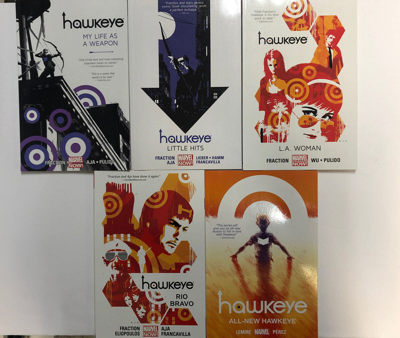 Hawkeye Vol.1 To 5 (2014) Marvel TPB SC  Matt Fraction