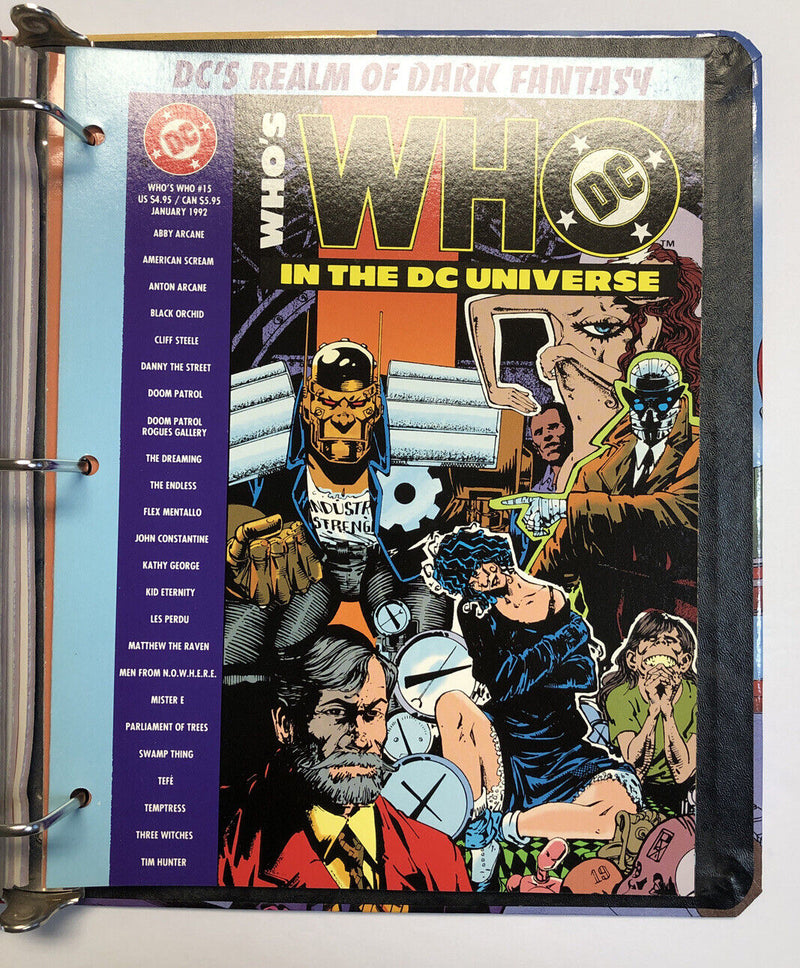 Dc Who’s Who In the Universe 2 Binders Vol. 1 - 16 (1990- 1992) Softcover (NM)