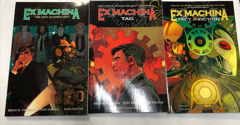 Ex Machina Vol.1-3 (2004) DC Comics TPB SC Brian Vaughan