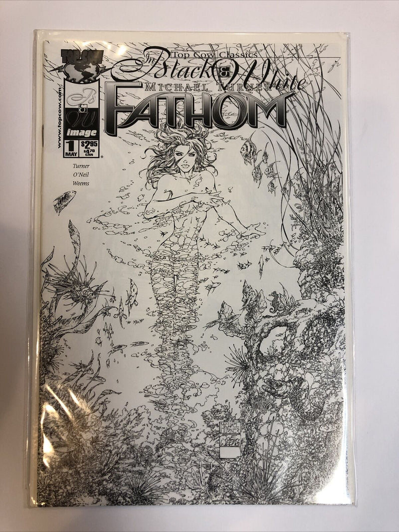 Black & White Top Cow Fathom # 1 Magdelena  # 1 Tom Raider# 1  Witchblade # 26