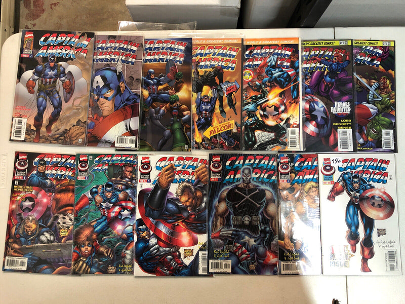 Captain America (1996) #1 - 13 (VF/NM) Complete Set Rob Liefeld art #1 to 6