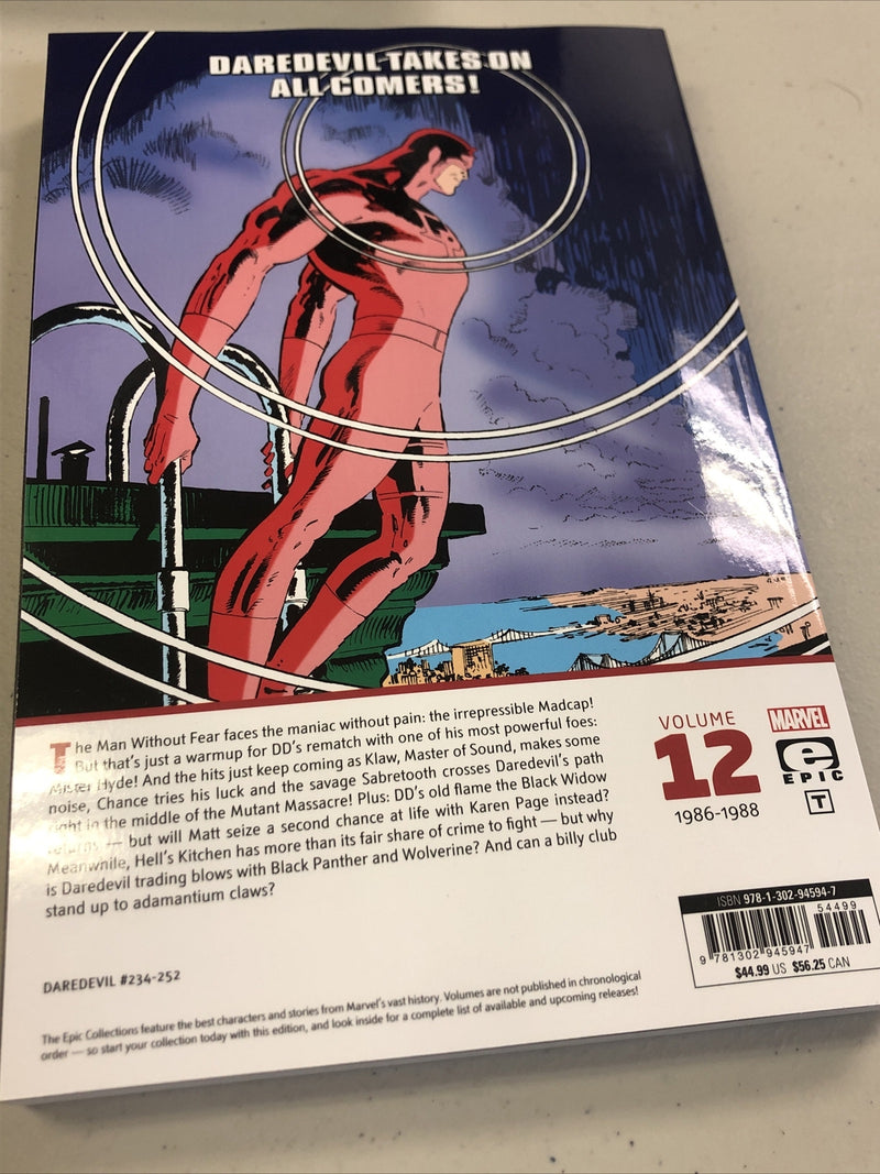 Epic Collection Daredevil Vol.12 It Comes With The Claws (2022) Marvel TPB SC