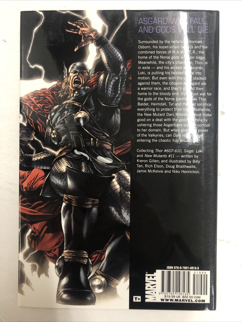 Siege Thor By Kieron Gillen (2010) HC Marvel Comics