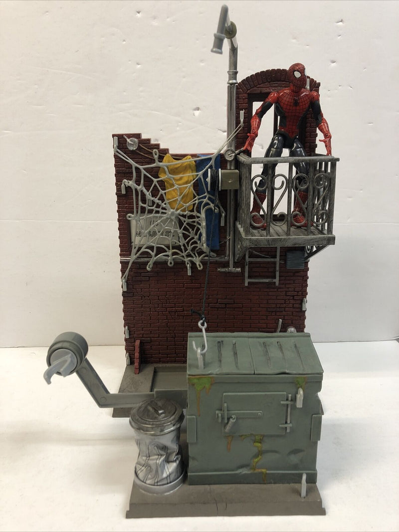 Spider-Man ALLEYWAY PLAYSET Diorama Marvel 54 Maujer St Scene 2002