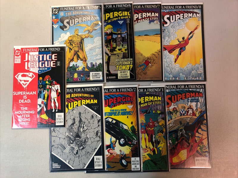 Superman (1992) Death Of, Funeral For A Friend, Reign Of The Supermen storyline
