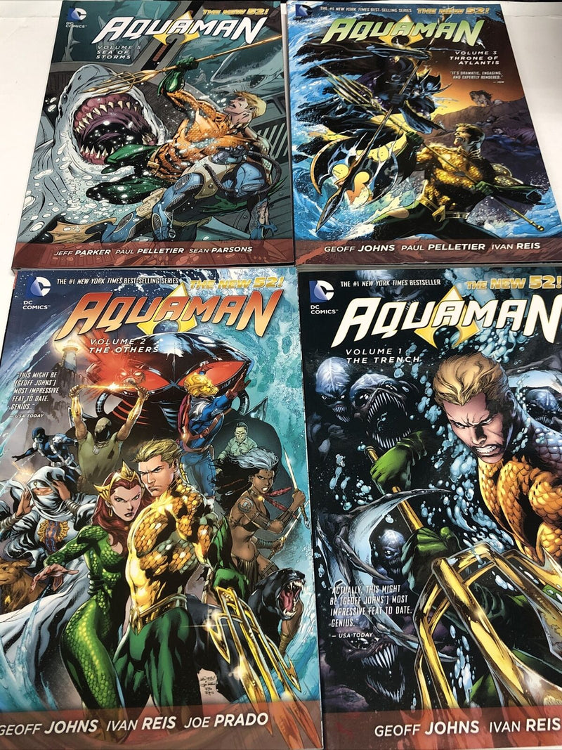 Aquaman Vol.1-2-3-5 (2013) DC Comics TPB SC Geoff Johns