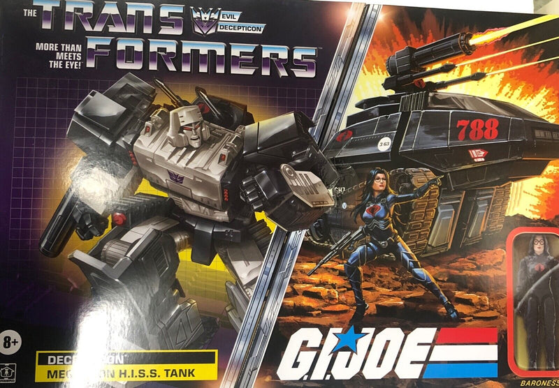 Transformers • GI Joe • X Crossover • Megatron Hiss Tank with Baroness 8+