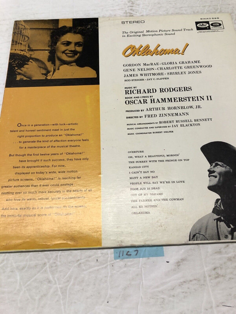 Oklahoma Rodgers And Hammerstein. Vinyl  LP Album