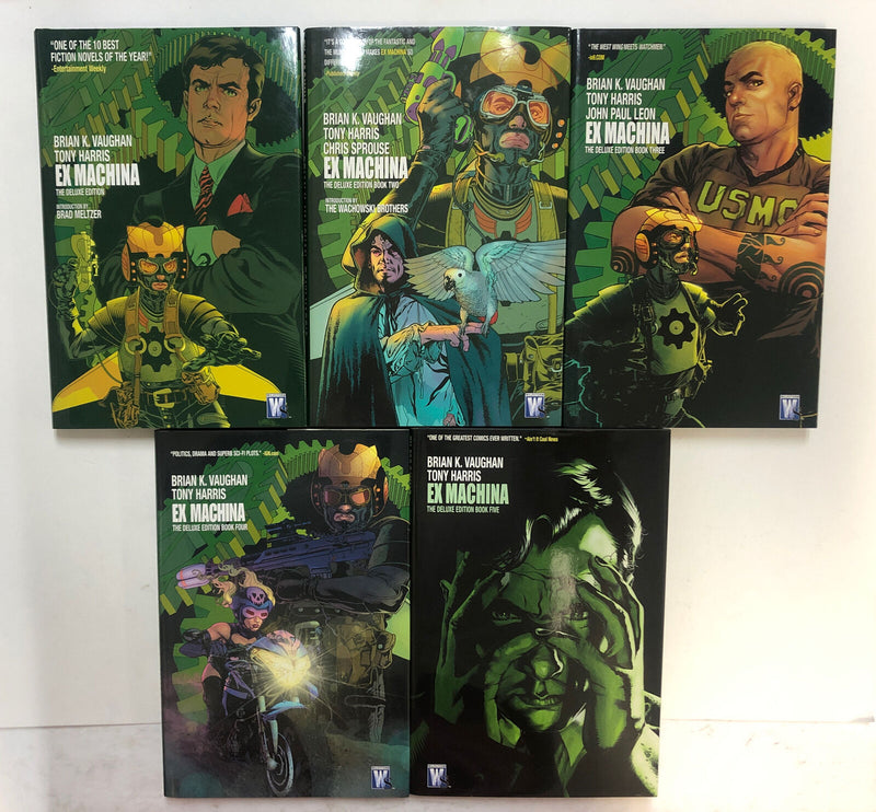 Ex Machina Deluxe Edition Vol 1-5 HC Hardcover Complete Set | Vaughan | Harris