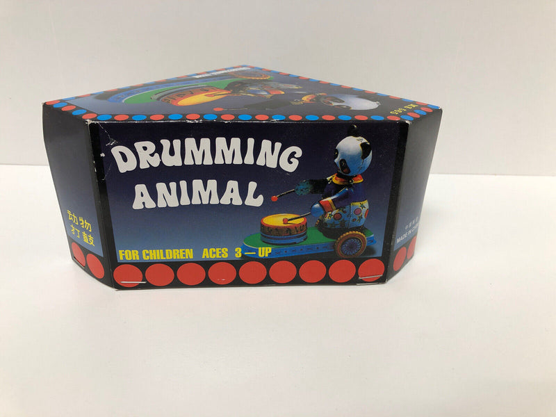 Vintage Windup Drumming Panda Bear