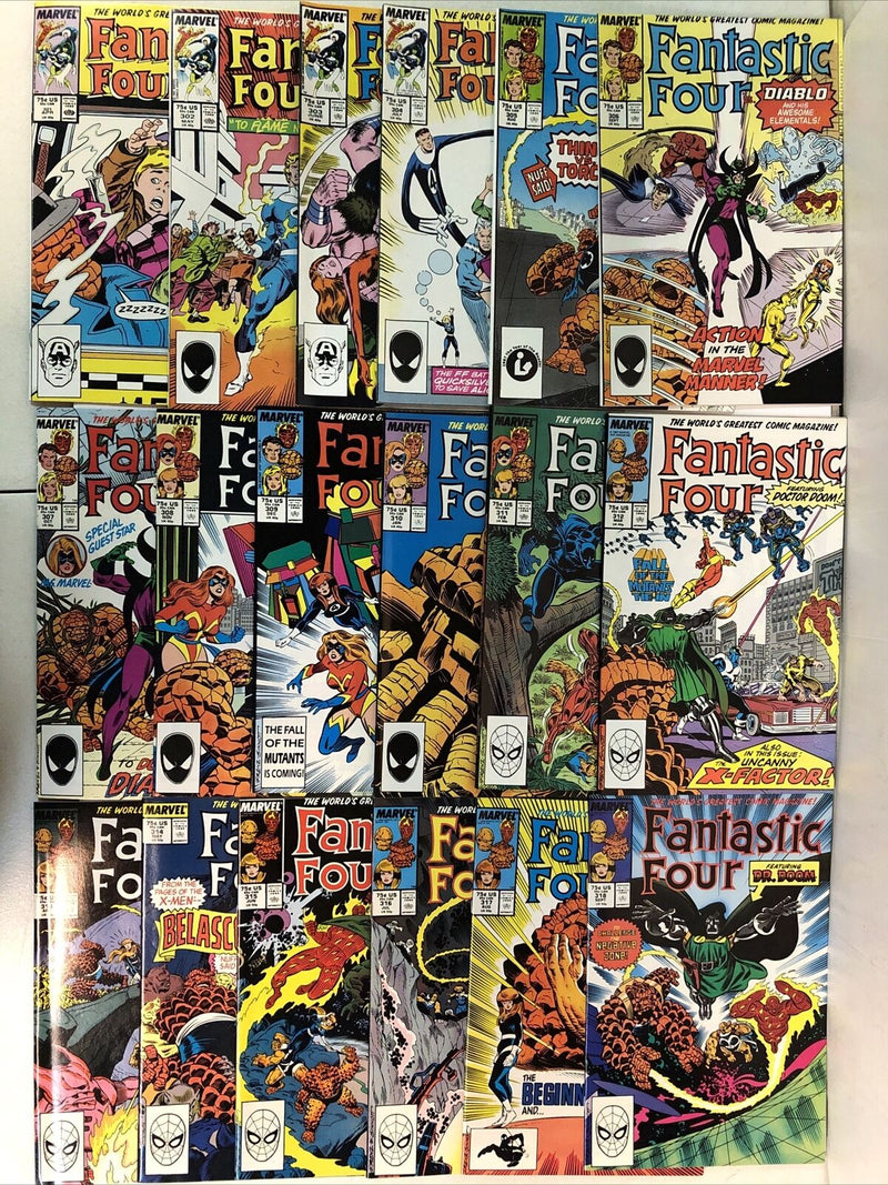 Fantastic Four (1987) Consequential Set # 301-350 & Annual # 20-21-22-23 (VF/NM)