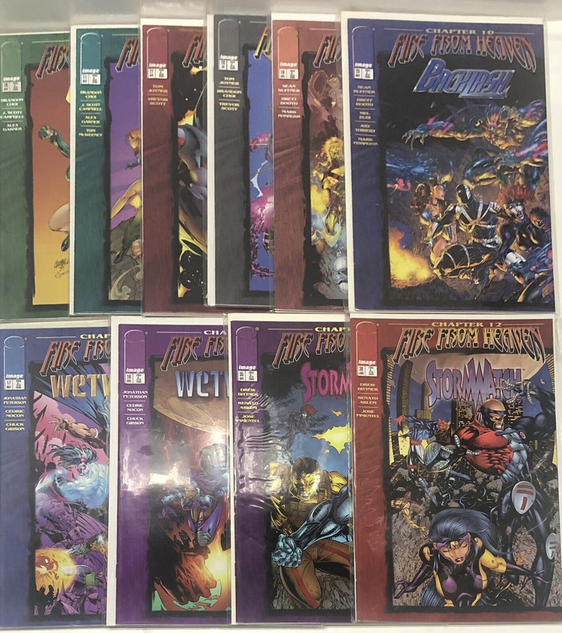 Fire From Heaven (1996) Lot Of 10 Comics (10,11,16,17,19,20,27,28,35,36) Image