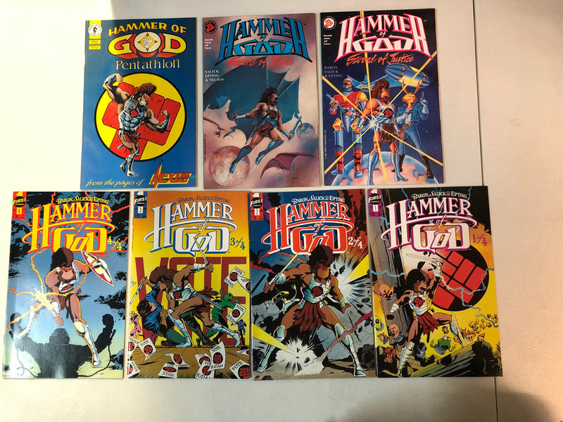 Hammer Of God (1990) #1-4 + Sword Of Justice #1 & 2 + O/S (VF/NM) Complete Sets