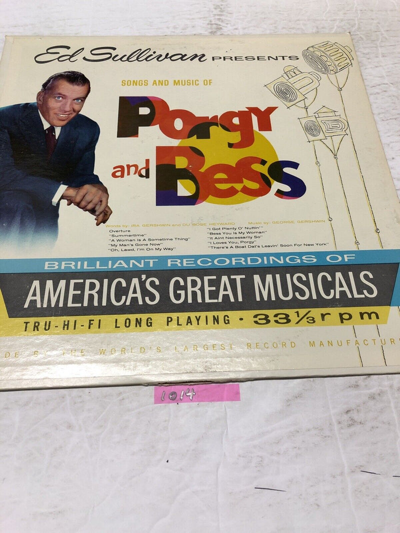 Ed Sullivan Presents Porgy And Bess Vinyl  LP Album