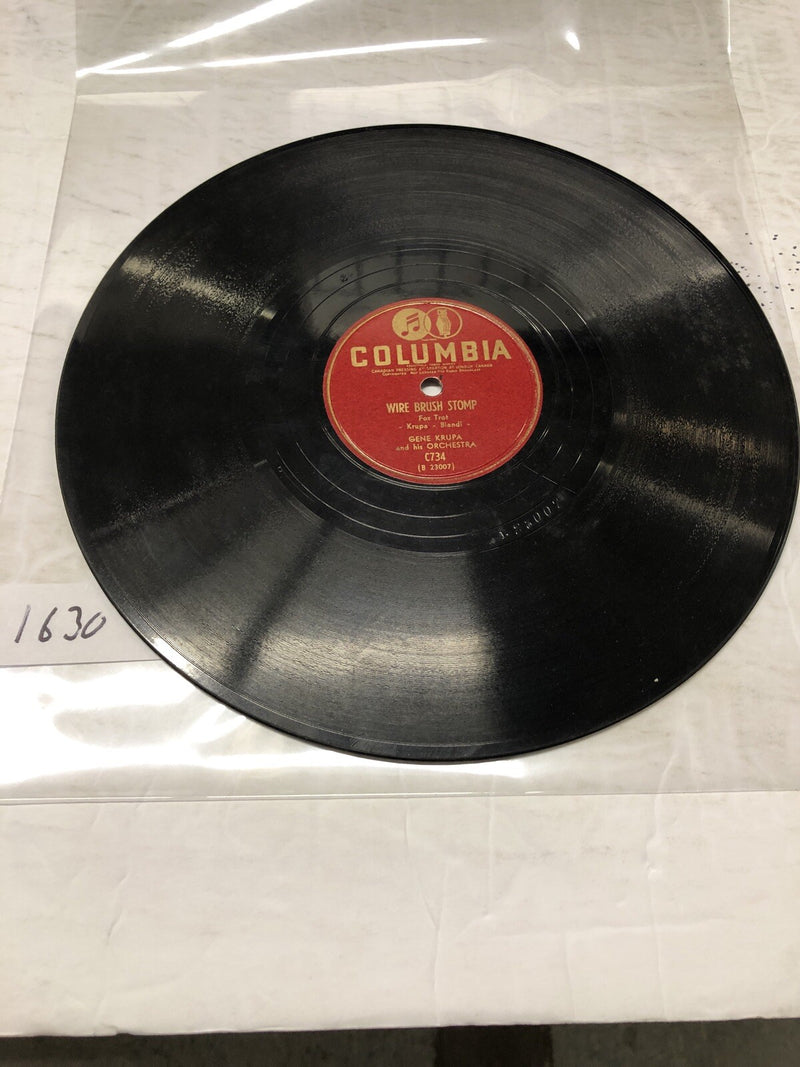 Gene Krupa Orchestra  Wire Brush Stomp  Shellac 78RPM