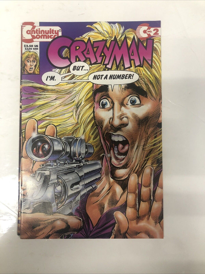 Crazy Man 2 Sets • Set Issue # 1-3 • Set Issue # 1-4 • Continuity Comics