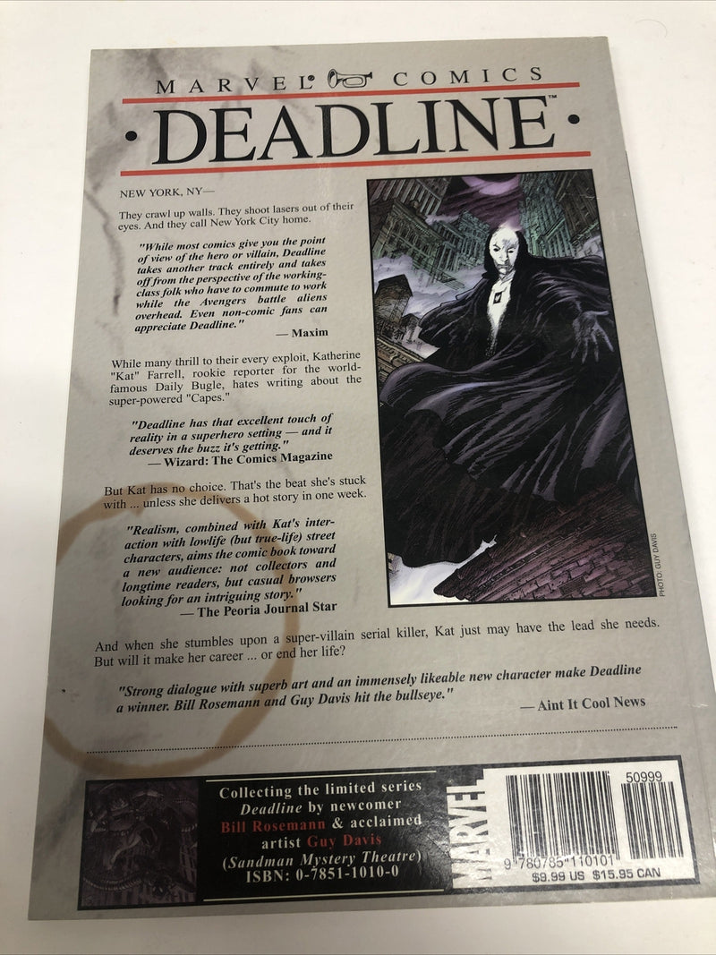 Deadline  (2002) Marvel TPB SC Guy Davis
