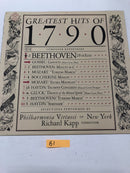 Greatest Hits  Of 1790 Richard Kapp  Conductor Vinyl LP Album