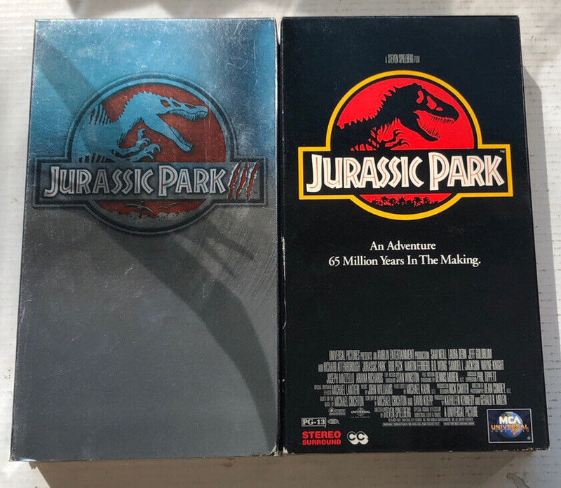 Jurassic Park & Jurassic Park 3 (1994-2001) VHS Lot