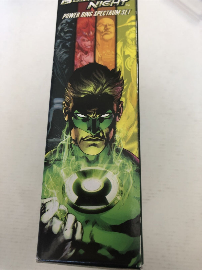 BLACKEST NIGHT POWER RING SPECTRUM SET,  (GREEN LANTERN) rare