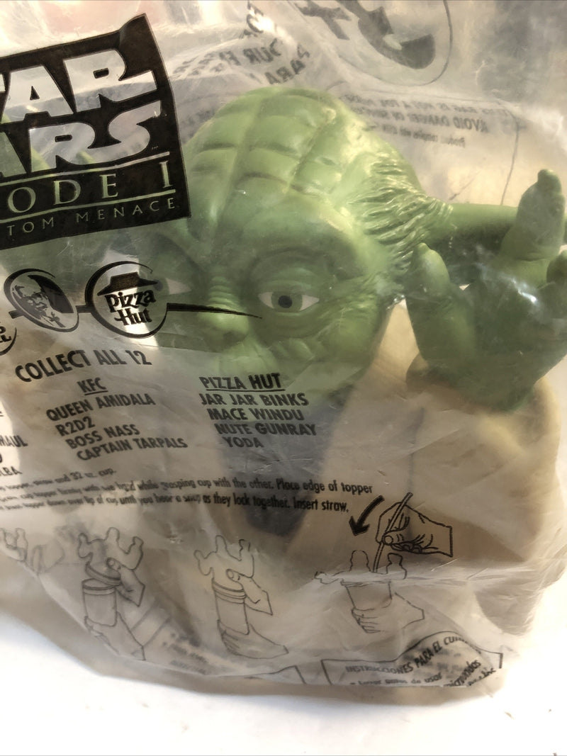 STAR WARS EPISODE 1 Yoda CUP TOPPER 1999 TACO BELL KFC PIZZA HUT VG