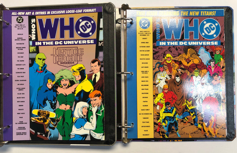 Dc Who’s Who In the Universe 2 Binders Vol. 1 - 16 (1990- 1992) Softcover (NM)