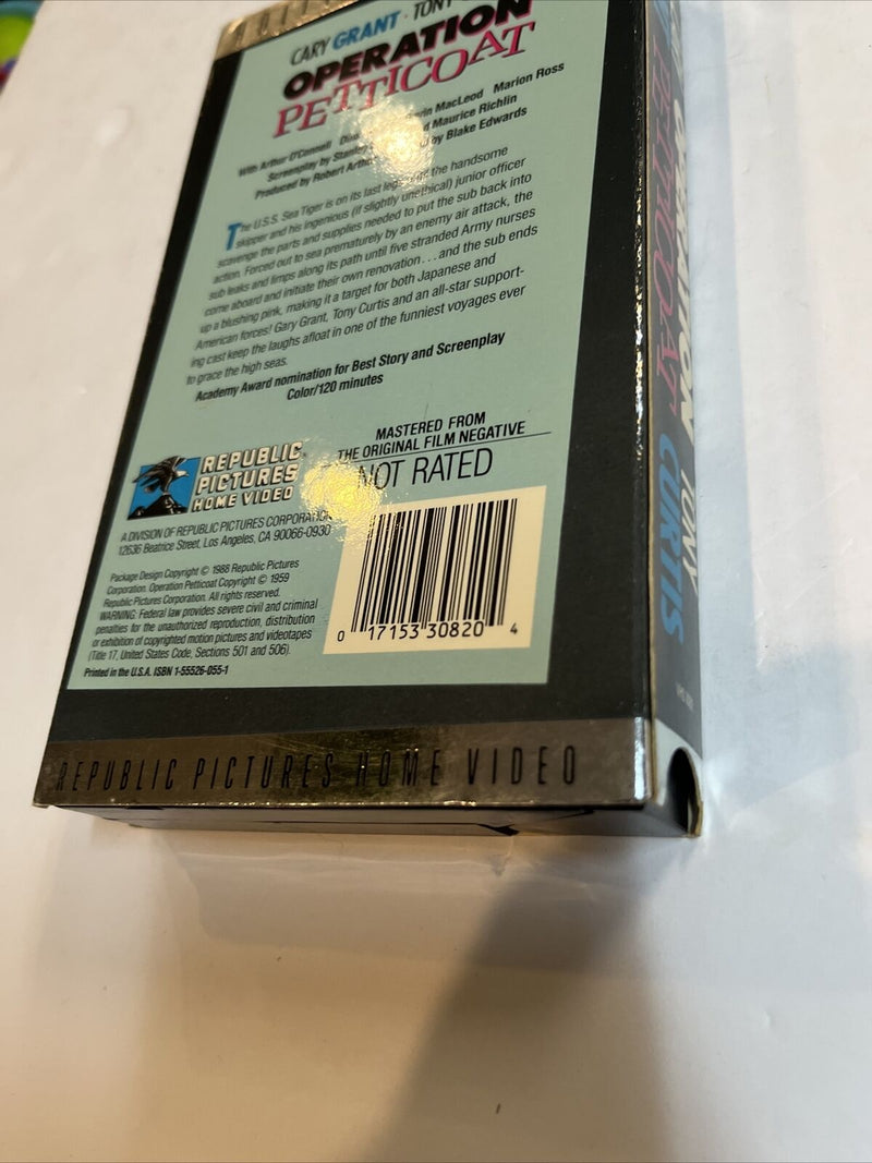 Operation Petticoat (VHS 1988) Gary Grant • Tony Curtis • Dina Merrill